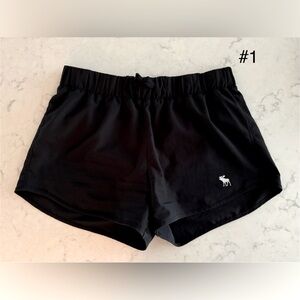 Abercrombie Kids Athletic Shorts - 3 PAIRS - Black - Girls Size 13/14
